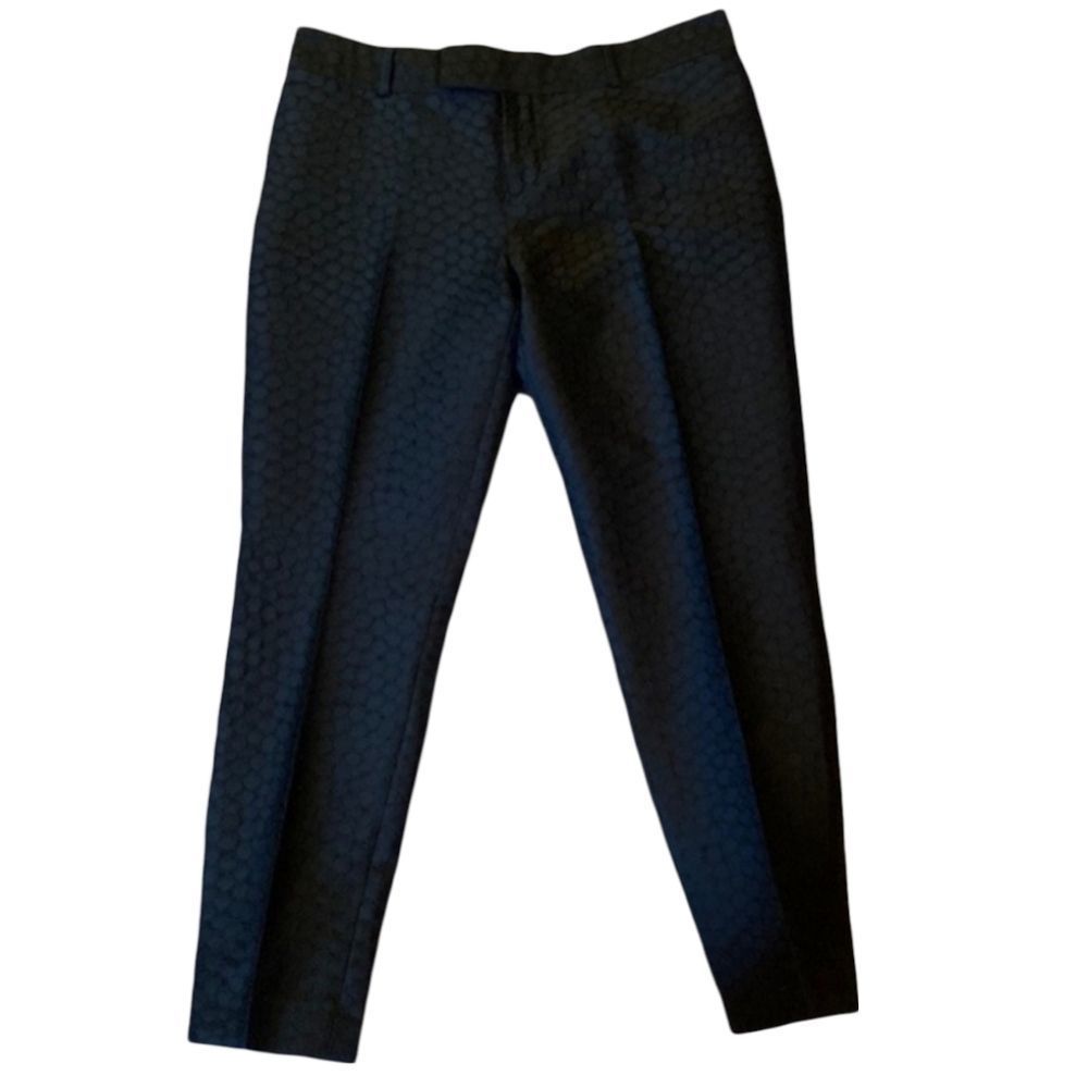 Banana Republic Black Jacquard Ankle Pants 4